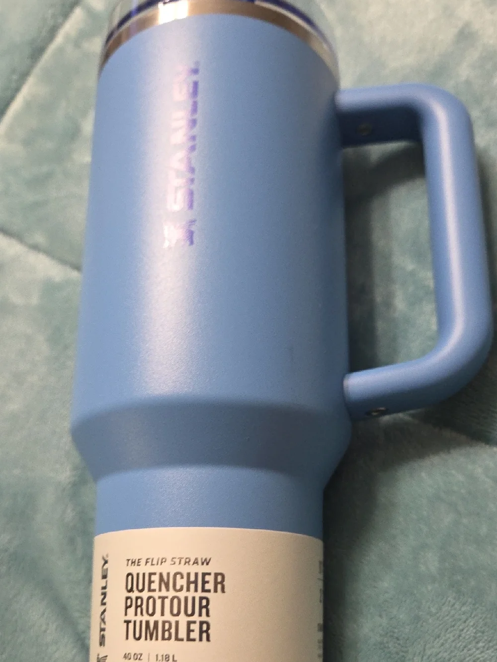 Stanley Blue Quencher Tumbler with Handle - Picture 9 of 10